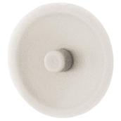 Precision Loxxon Square Drive Screw Cap Covers - #1 - White Plastic - 100 Per Pack