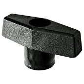 Thumb Screw Knobs H. Paulin - 1/4-in dia - T-Shaped - Black Thermoplastic - 5 Per Pack