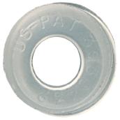 Precision Countersunk Screw Snap Cap Bases - White - Plastic - #10 to #14 dia - 100-Pack