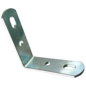 Precision Steel Corner Brace - 2-in L x 2-in W - Steel - 90-Degree - Zinc-Plated - 10 Per Pack