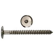 H. Paulin Assembly Wood Furniture Screws - Nickel Finished Steel - M7 - 2-in - 25 Screws Per Box