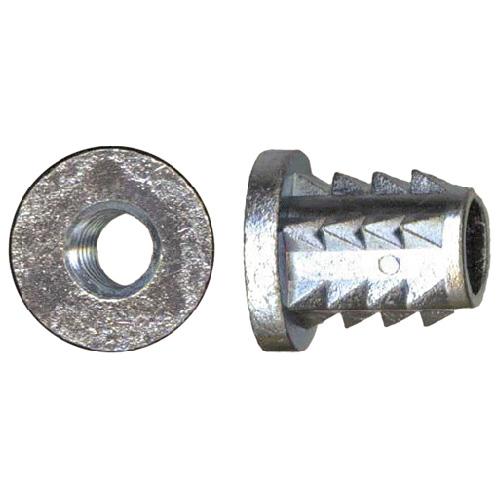 Precision Flanged Insert Nuts - 1/4-in -20 Dia x 13-mm L - Steel - 15 Per Pack