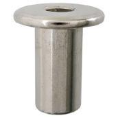 Écrous à chapeau Precision, acier, nickel, 25 par paquet, 1/4 po diamètre x 31/32 po L., 20 filets au pouce