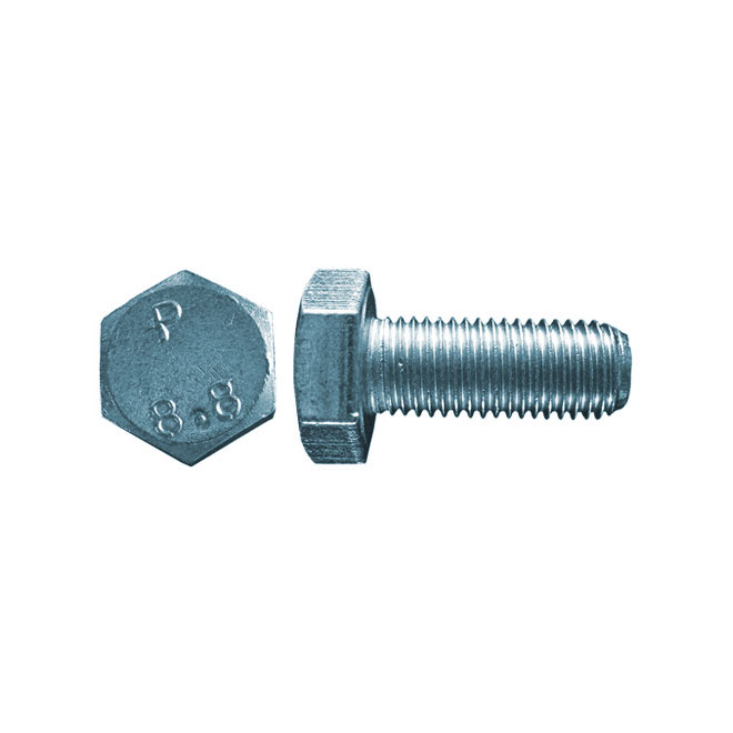 Precision Hex Head Metric Bolts - M10 x 25mm - Grade 5 - 3 Per Pack - Zinc Plated - Extra Fine Threads - Carbon Steel