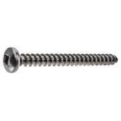 Precision Pan-Head Stainless Steel Screw - #8 x 1 1/2-in - Self-Tapping - Square Drive - 4 Per Pack