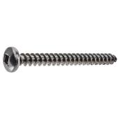 Precision Pan-Head Stainless Steel Screw - #10 x 1 1/2-in - Self-Tapping - Square Drive - 4 Per Pack