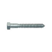 Precision Hex-Head Zinc-Plated Steel Lag Bolts - 3/8-in x 5-in - Self-Tapping - 25 Per Pack