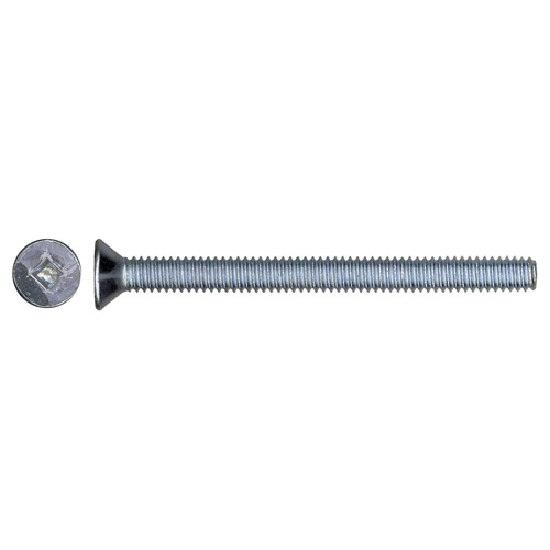 Precision Flat Head Screws - #6 x 3/4-in - Square Drive - 100 Per Pack - Zinc-Plated