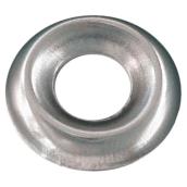 Precision Countersunk Finishing Washers - Nickel-Plated Steel - 10 Per Pack - #8 x 1/2-in Outside dia