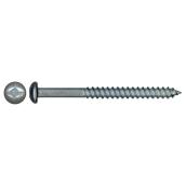 Precision Round Head Wood Screws - #10 x 1 3/4-in - Steel - 100 Per Pack - Square Drive