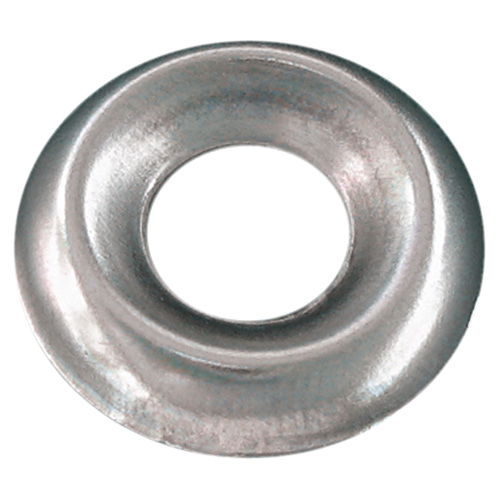 Precision Steel Finishing Washers - #12 dia - Nickel Plated - Standard Countersunk - 8 Per Pack