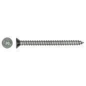 Precision Flat-Head Stainless Steel Screw - #6 x 1-in - Self-Tapping - Square Drive - 100 Per Pack