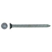 Precision Flat-Head Zinc-Plated Steel Screw - #6 x 1 1/2-in - Self-Tapping - Square Drive - 10 Per Pack