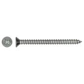 Precision Flat-Head Stainless Steel Screw - #8 x 1-in - Self-Tapping - Square Drive - 100 Per Pack