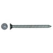 Precision Flat-Head Zinc-Plated Steel Screw - #8 x 1 1/2-in - Self-Tapping - Square Drive - 100 Per Pack