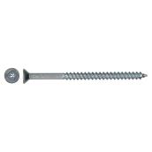 Precision Flat Head Wood Screws - #8 x 2 1/2-in - Steel - 6 Per Pack - Square Drive