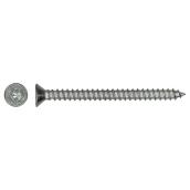 Precision Flat-Head Stainless Steel Screw - #10 x 3/4-in - Self-Tapping - Square Drive - 6 Per Pack