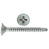 Precision Steel Drywall Screws - Phillips Drive - Zinc-Plated - 245 Per Pack - #6 x 1 1/4-in