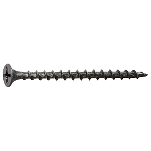 Precision Drywall Screws - Flat Head - Black Phosphate - Phillips Drive - 1-lb Pack - #6 x 2-in