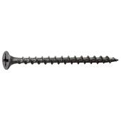 Precision Wafer Head Drywall Screws - Black - Zinc-Plated Steel - 1-lb Pack - #8 x 1 1/4-in L