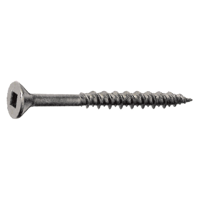 Precison Wood Screws - Bugle Head - Zinc-plated Steel - Square Drive - #8 x 3-in - 1100-Pack