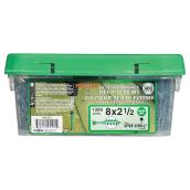 Precision Deck Screws - Flat Head - Steel - #8 x 2 1/2-in - Box of 1300