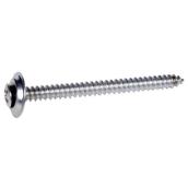 Hillman #10 x 1 1/2-in Chrome Oval-Head Phillips Trim Screws with Washers 2/Pk