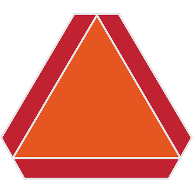 Hillman 16-in x 14-in Slow Moving Vehicle Sign