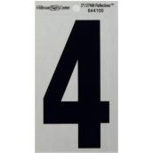 Hillman 5-in #4 Reflective Mylar Numbers