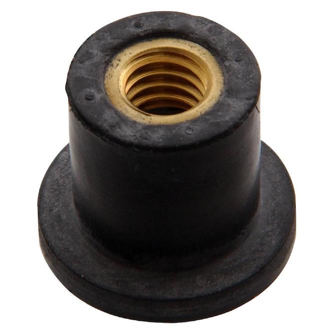 Contre-écrou Hillman 3/8 po-16 en laiton à insert bois SAE standard 880551