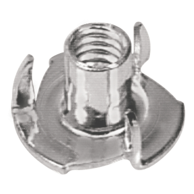 Hillman #10-24 Zinc-Plated Steel Standard SAE 3-Prong Tee Nut 2-pack