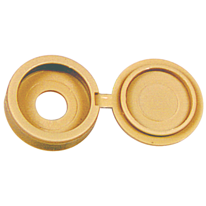 Hillman 0.19-in x 0.25-in Beige Plastic End Cap 2-pack