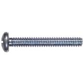 Hillman 6 x 25-mm Silver Zinc-Plated Pan-Head Slotted-Drive Metric (MM) Machine Screw 2-pack