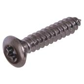 Hillman #10 x 1 1/4-in Chrome Flat-Head Torx Standard SAE Sheet Metal Screw 2-pack