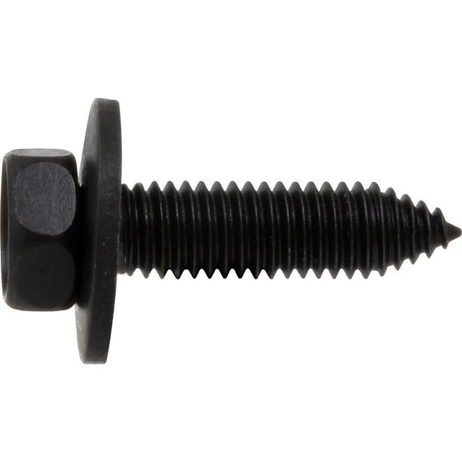 Hillman 6mm x 25mm Black Phosphate Coarse Thread Body Bolt 2-Pack