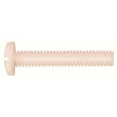 Hillman #8-32 Nylon Binder-Head Slotted Standard SAE Machine Screw 2-Pack