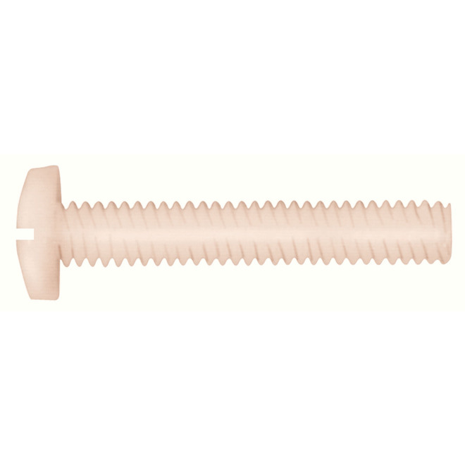 Hillman #14-20 Nylon Binder-Head Slotted Standard SAE Machine Screw 2-Pack