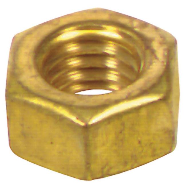 Hillman 1/4-in-20 Brass Standard SAE Hex Nuts 2-Pack