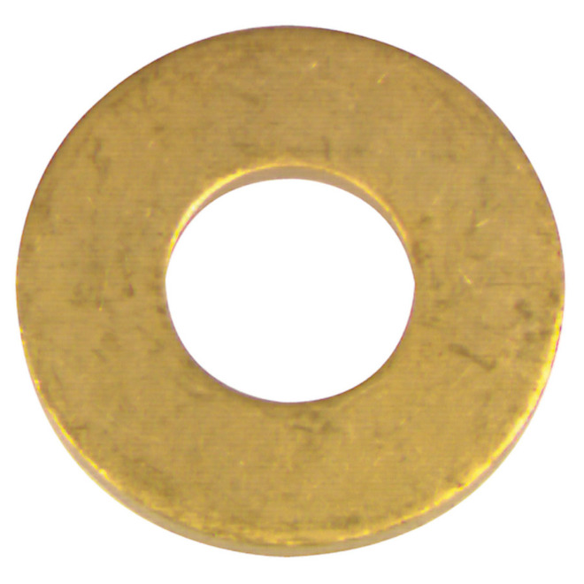 Hillman #6 x 3/8-in Brass Standard SAE Flat Washer 6-Pack