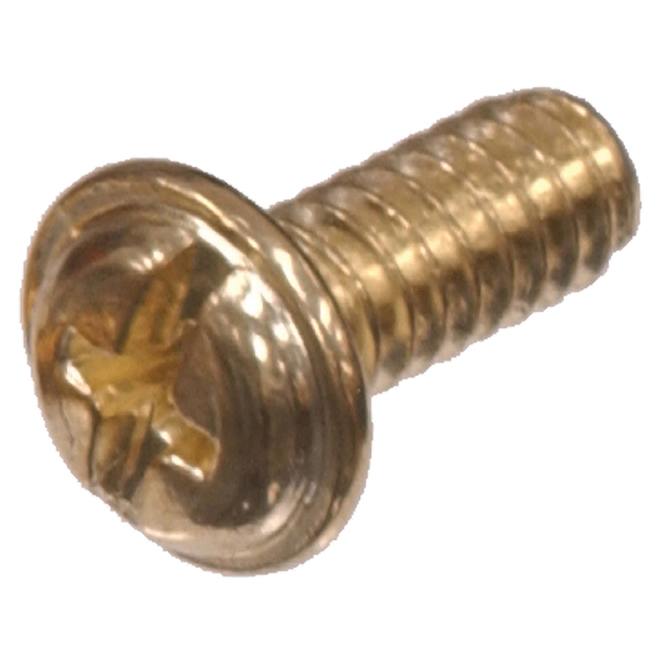 Hillman #14-20 Brass Oval-Head Phillips Standard SAE Machine Screw 2-pack