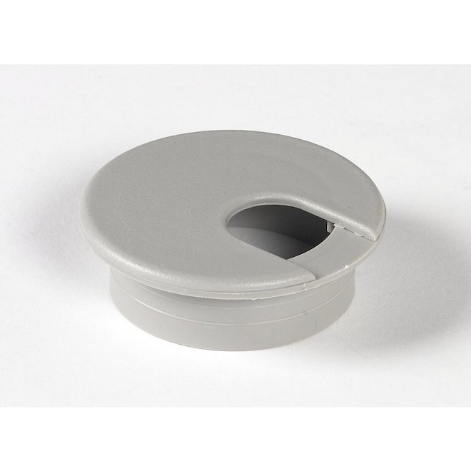 Hillman 2in Gray/Silver Plastic Desk Grommet 884404 RONA