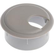 Hillman 2-1/2-in Gray/Silver Plastic Desk Grommet