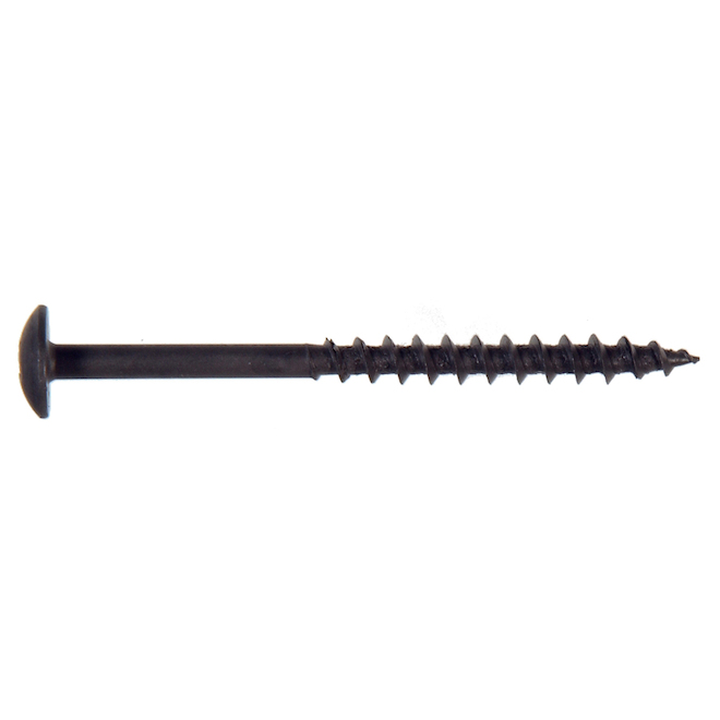 Hillman #10 Black Truss-Head Phillips Cabinet-Mounting Screw 6-pack