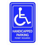 Hillman 18-in x 12-in Handicapped Parking Sign