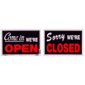 Hillman 11-15/16-in x 8-in Open/Closed 2-Sided Sign