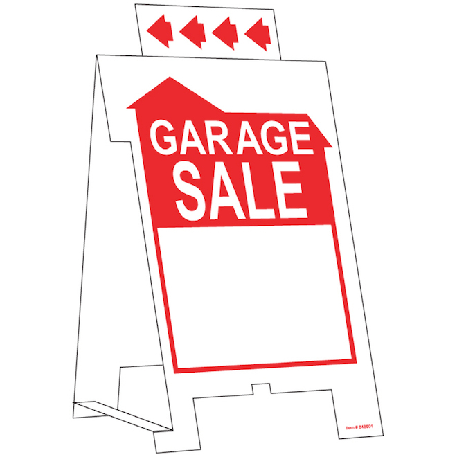 Enseigne de vente de garage Hillman, 19 po x 11 13/16 po