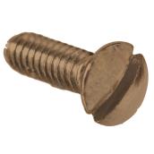 Hillman #6-32 x 1-in Antique Brass Oval-Head Slotted Standard SAE Machine Screw 2-pack