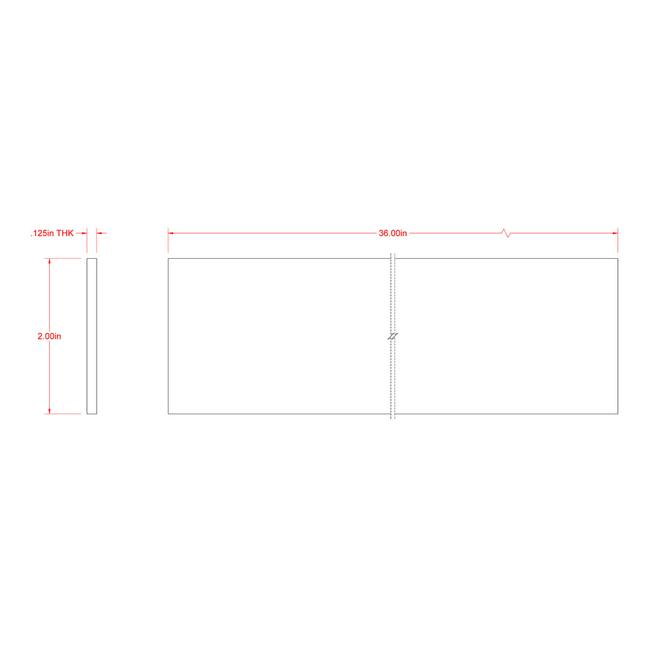 Hillman Aluminum Metal Flat Bar