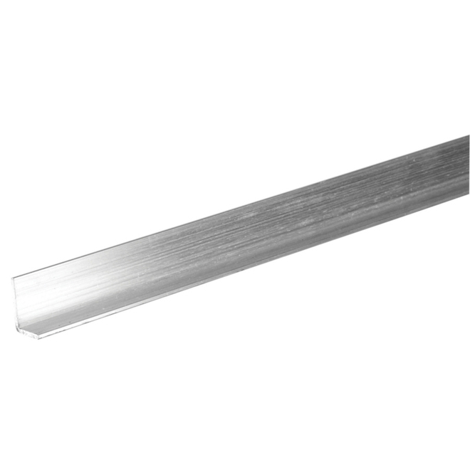 Hillman 3/4-in W x 1/2-in H x 4-ft L Mill Finished Aluminum Offset Angle