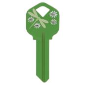 Clé de maison mode libellule verte no 68 Diva d'Hillman